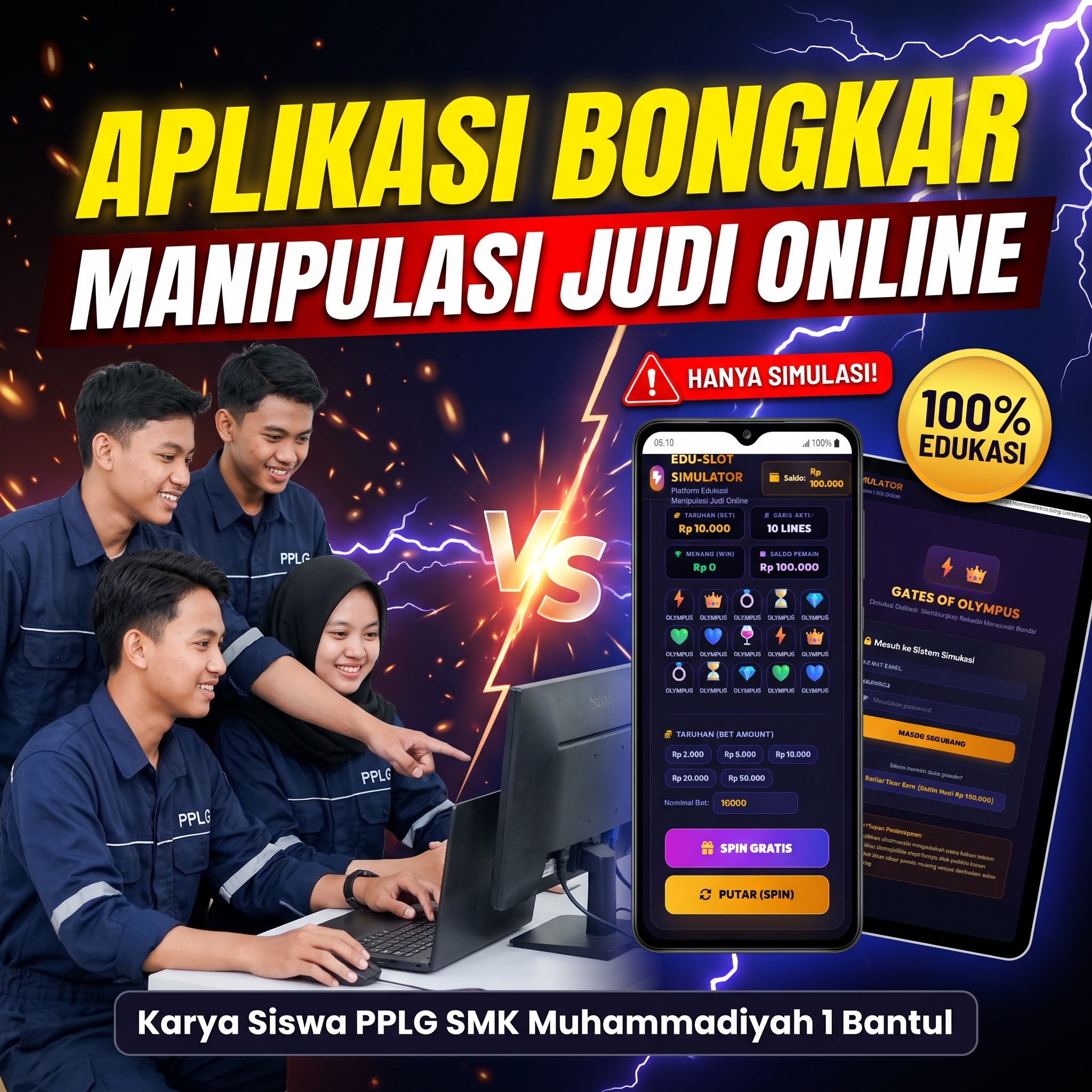 "Edu-Slot Simulator" untuk Bongkar Kedok & Manipulasi Judi Online