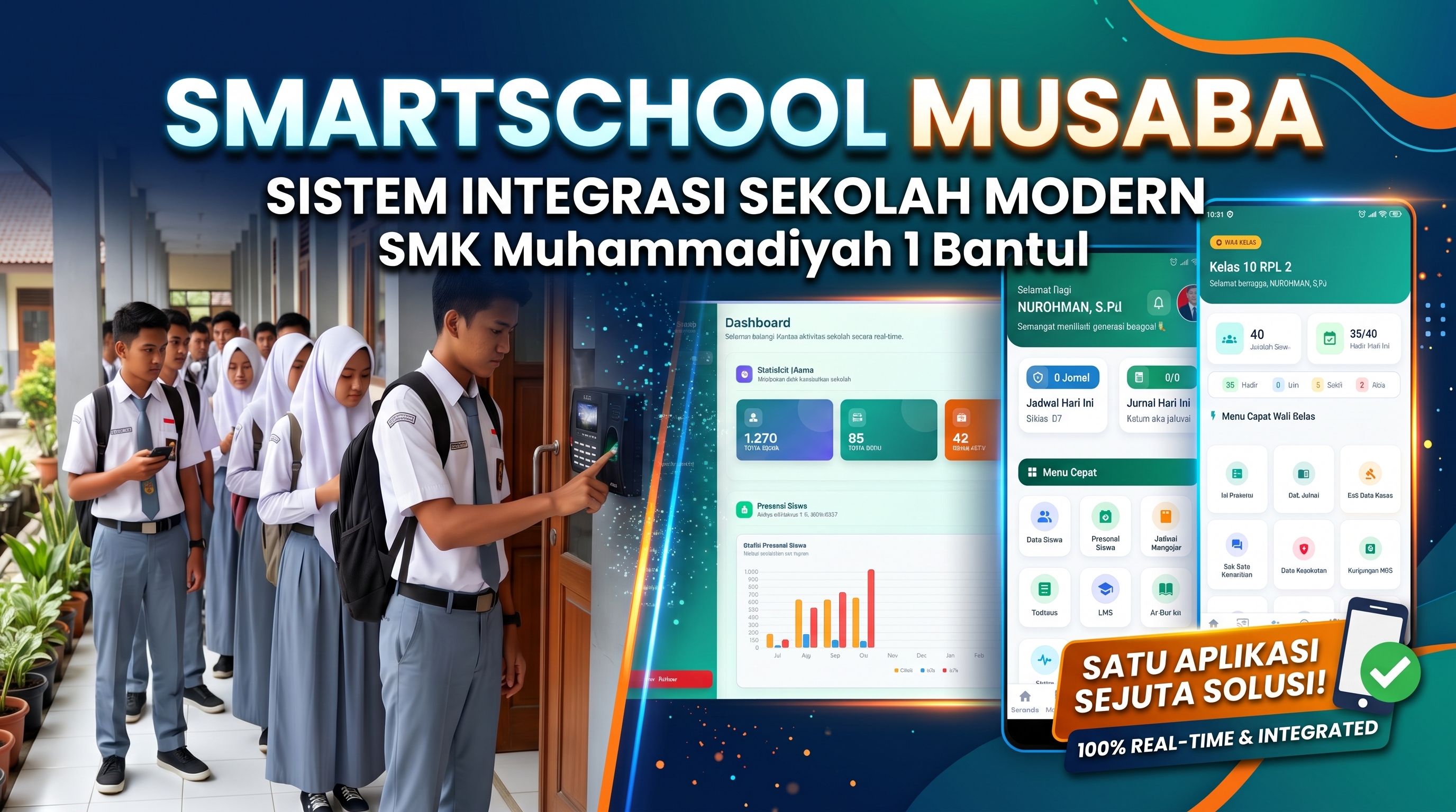 Smartschool Musaba, Sistem Integrasi Pendidikan Modern SMK Muhammadiyah 1 Bantul